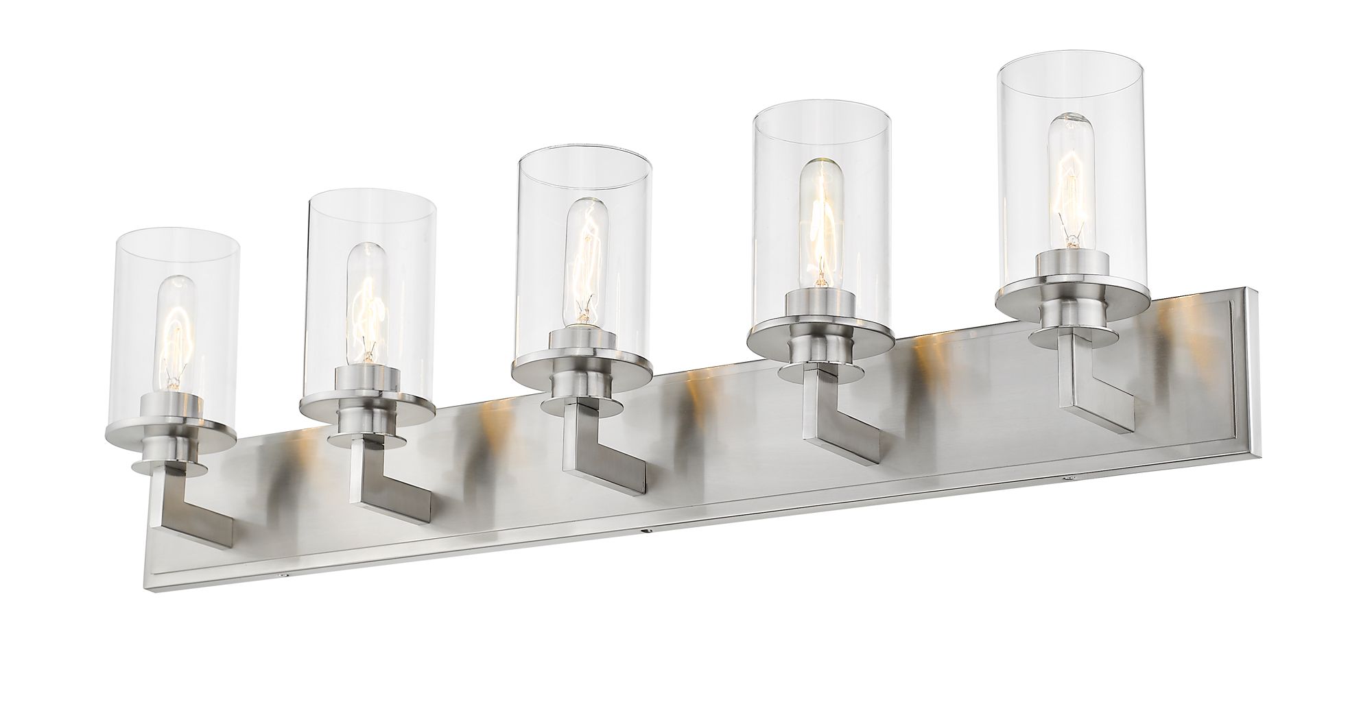 Image 6 Savannah by Z-Lite Brushed Nickel 38.75 inch 5 Light Vanity more views