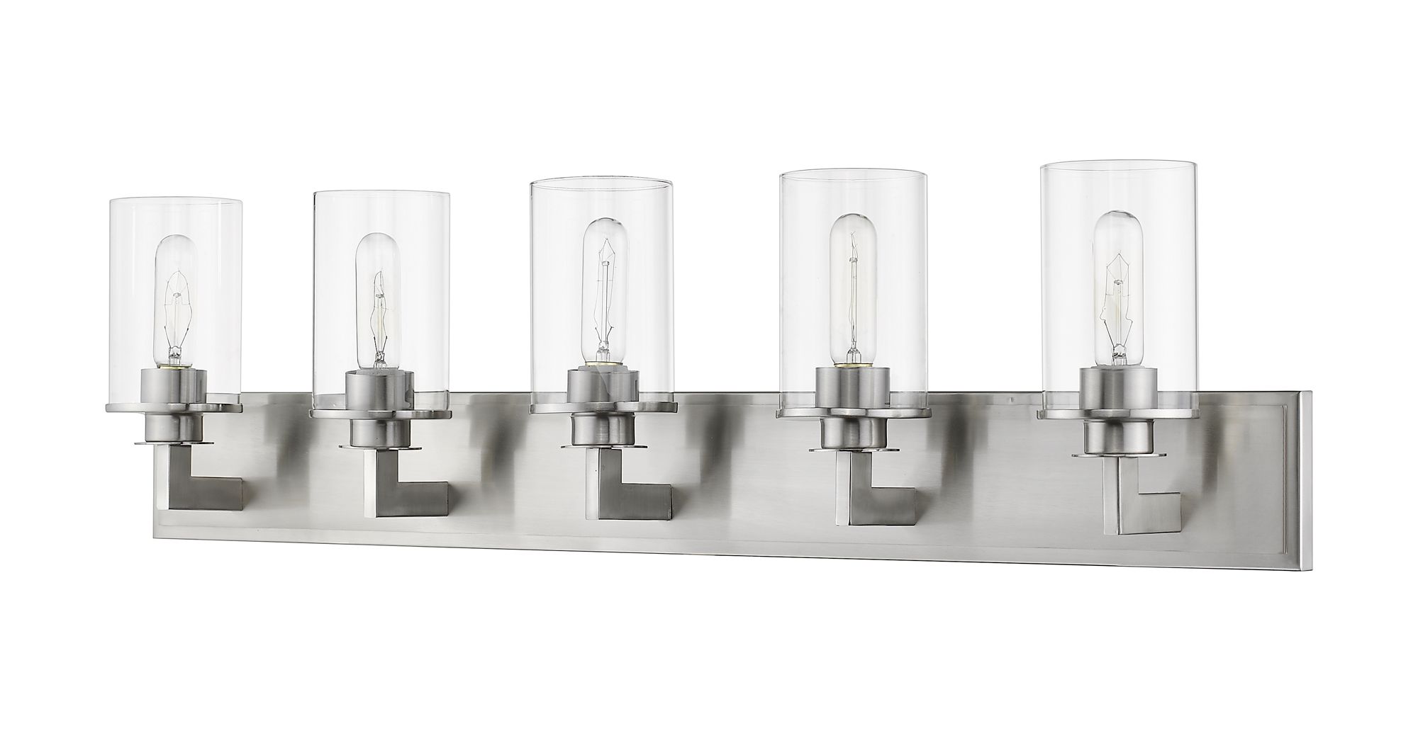 Image 7 Savannah by Z-Lite Brushed Nickel 38.75 inch 5 Light Vanity more views