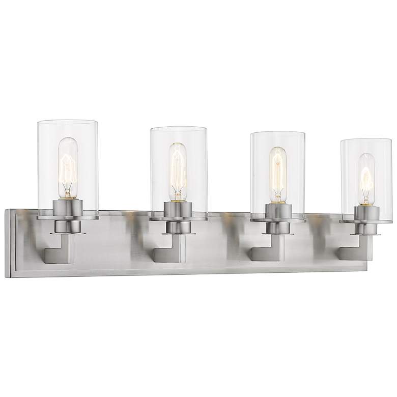 Image 1 Savannah by Z-Lite Brushed Nickel 4 Light Vanity