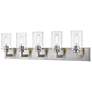2_Savannah by Z-Lite Brushed Nickel 5 Light Vanity
