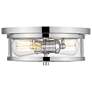 Thumbnail2 of Savannah by Z-Lite Chrome 2 Light Flush Mount