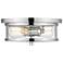 Savannah by Z-Lite Chrome 2 Light Flush Mount