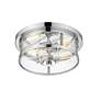 5_Savannah by Z-Lite Chrome 2 Light Flush Mount more views