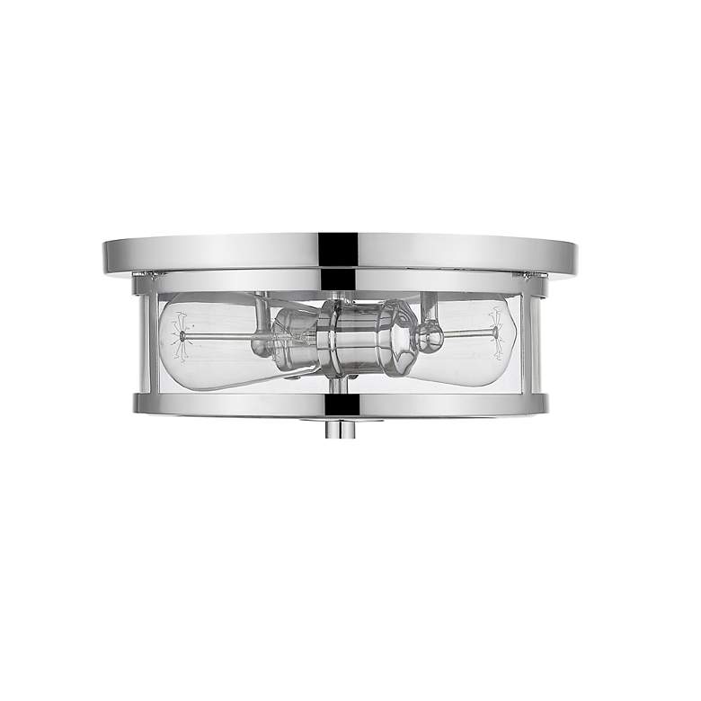 Image 7 Savannah by Z-Lite Chrome 2 Light Flush Mount more views