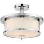 2_Savannah by Z-Lite Chrome 2 Light Semi Flush Mount