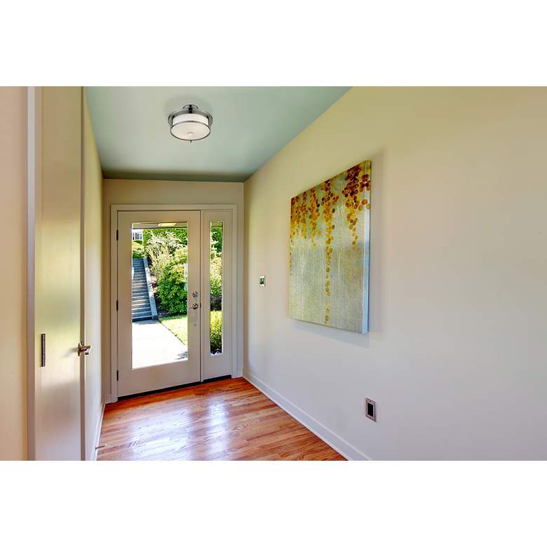 Image 4 Savannah by Z-Lite Chrome 2 Light Semi Flush Mount more views