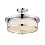 6_Savannah by Z-Lite Chrome 2 Light Semi Flush Mount more views