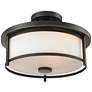Savannah by Z-Lite Olde Bronze 2 Light Semi Flush Mount