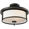 Savannah by Z-Lite Olde Bronze 2 Light Semi Flush Mount