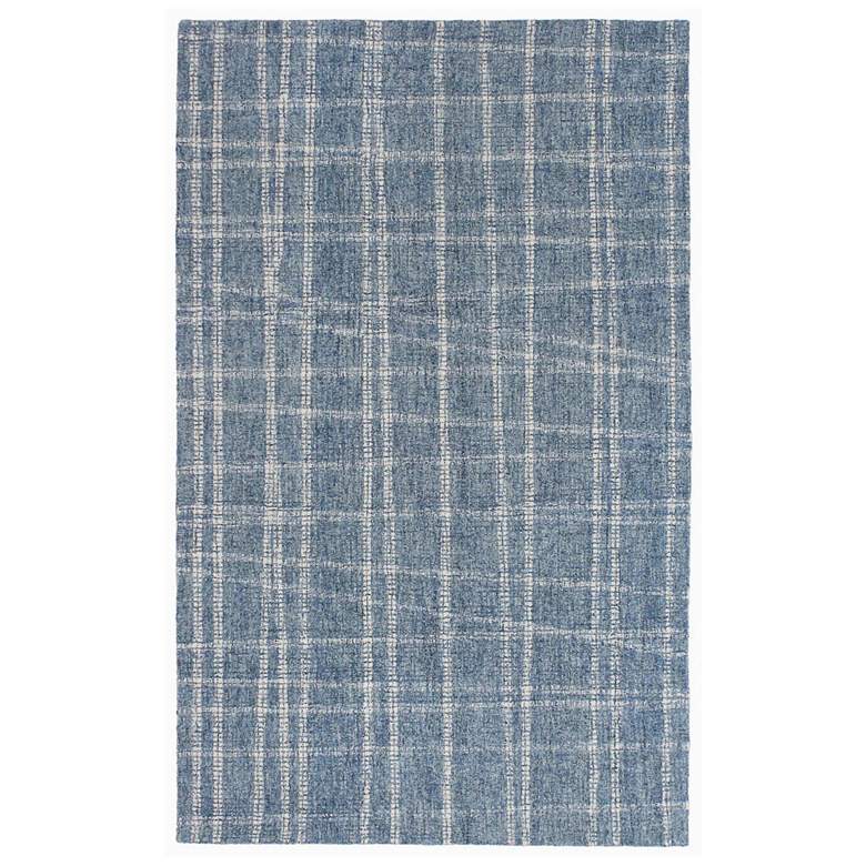 Image 2 Savannah Mad Plaid 950603 5'x7'6" Blue Rectangular Area Rug