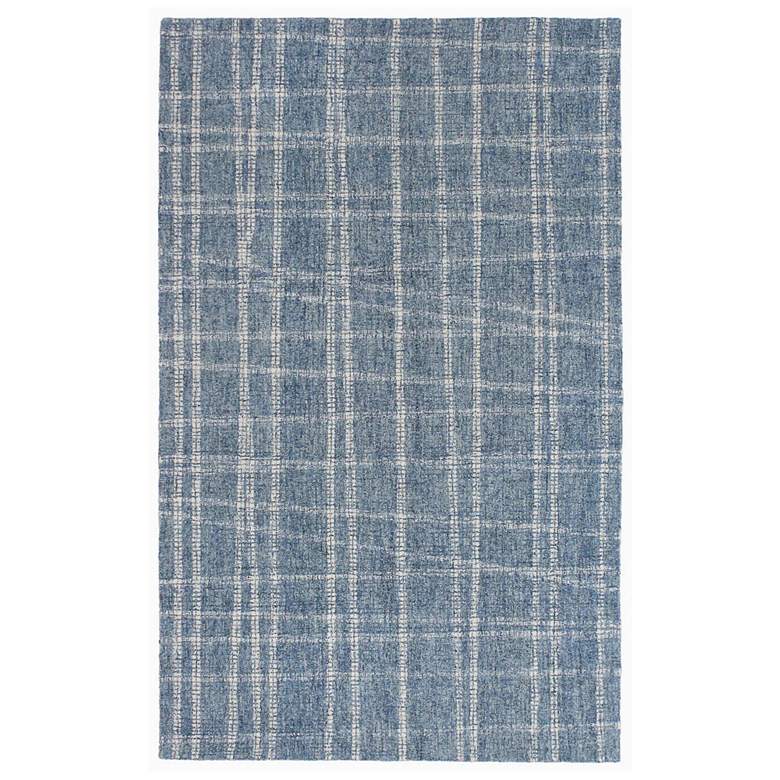 Image 2 Savannah Mad Plaid 950603 5&#39;x7&#39;6 inch Blue Rectangular Area Rug