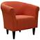 Savannah Orange Fabric Club Chair