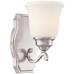 Savannah Row 9 1/4&quot; High Brushed Nickel Wall Sconce