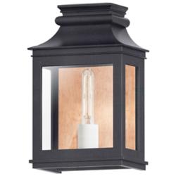 Savannah VX 13"H Black Oxide and Copper Outdoor Wall Light