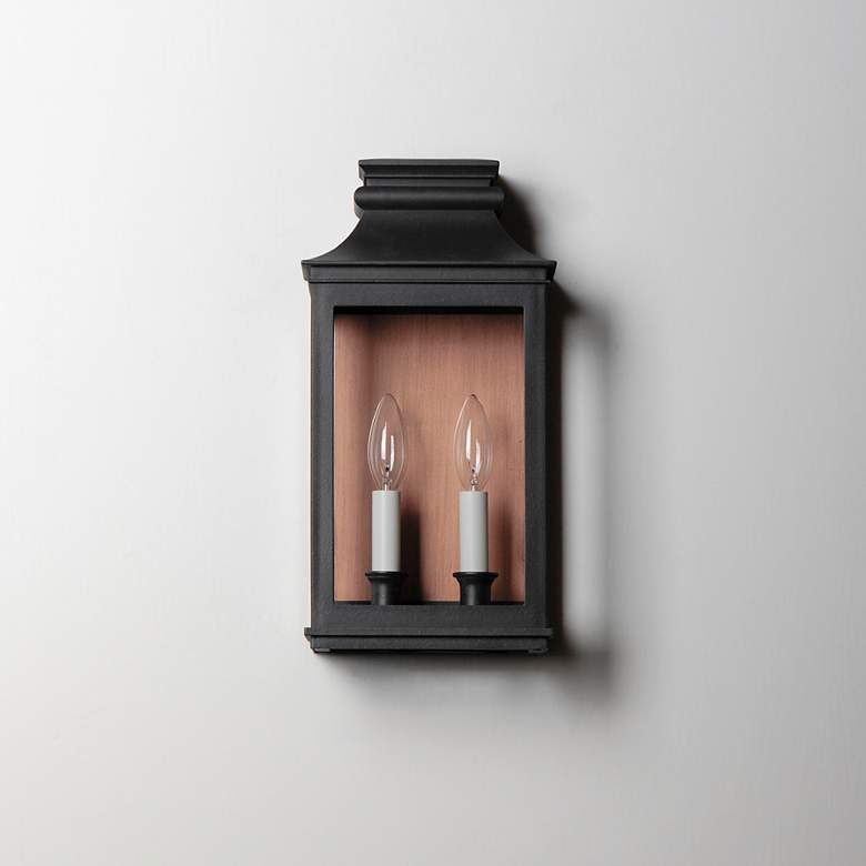 Image 3 Savannah VX 15 1/4"H Black Oxide 2-Light Outdoor Wall Light more views