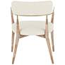 Savannah White Washed Wood Modern Dining Chairs Set of 2 in scene