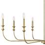 2_Savanne 47 1/2" Wide Vintage Brass 8-Light Chandelier more views
