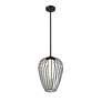 5_Savanti 12" Wide Matte Black Mini Pendant w/ Opal Glass more views