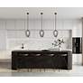 6_Savanti 12" Wide Matte Black Mini Pendant w/ Opal Glass more views