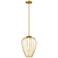 Savanti 12" Wide Modern Gold Bulbous Mini Pendant