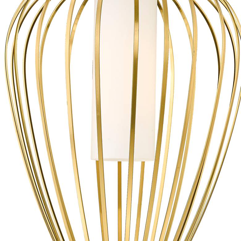Image 2 Savanti 12" Wide Modern Gold Bulbous Mini Pendant more views