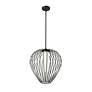 4_Savanti 18" Wide Matte Black Lantern Pendant Light more views