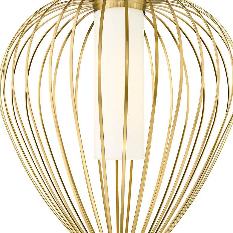 Image 2 Savanti 18" Wide Modern Gold Bulbous Pendant Light more views