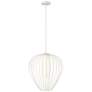 2_Savanti 18" Wide Textured White and Opal Glass Pendant Light