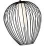 Savanti 22" Wide Matte Black Cage Pendant Light in scene