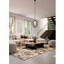 Savanti 22" Wide Matte Black Cage Pendant Light in scene