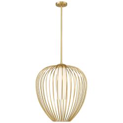 Savanti 22" Wide Modern Gold Teardrop Pendant Light