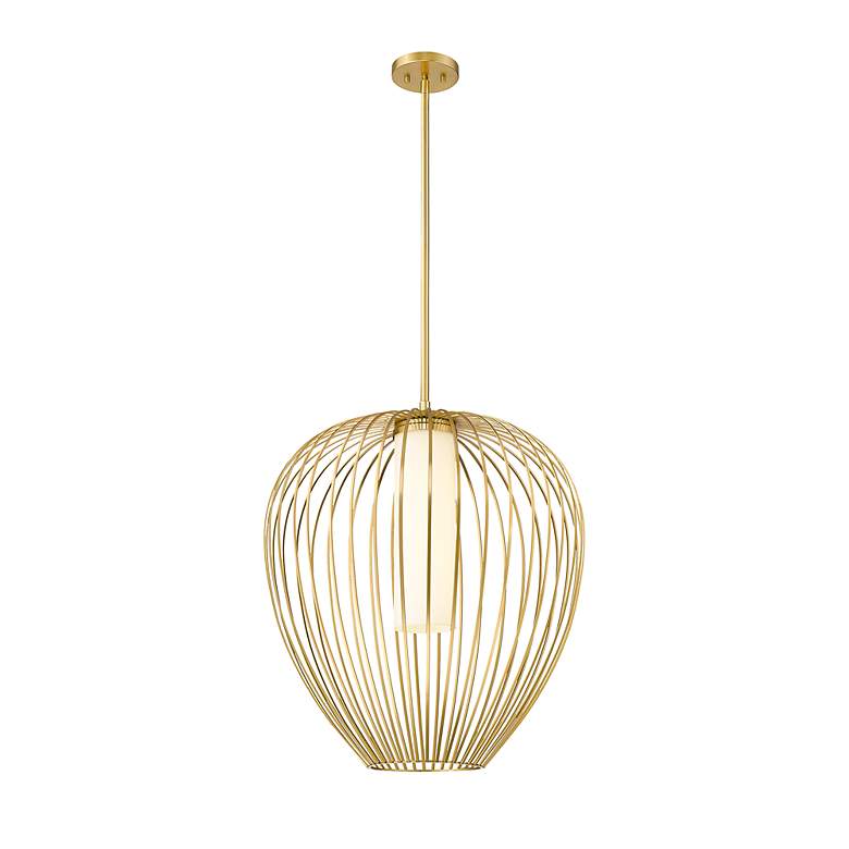 Image 4 Savanti 22" Wide Modern Gold Teardrop Pendant Light more views