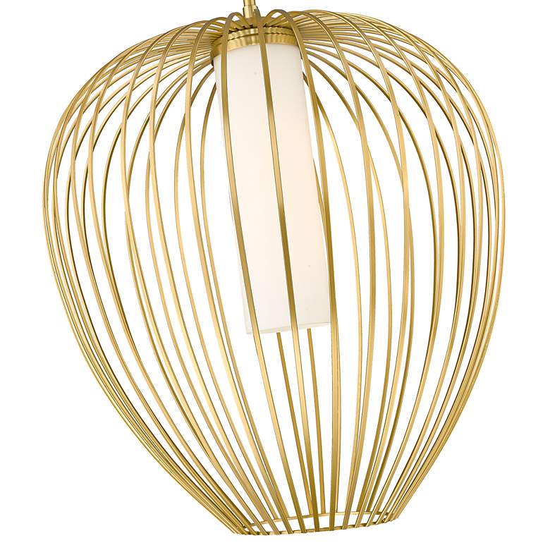 Image 6 Savanti 22" Wide Modern Gold Teardrop Pendant Light more views
