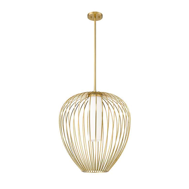 Image 7 Savanti 22" Wide Modern Gold Teardrop Pendant Light more views