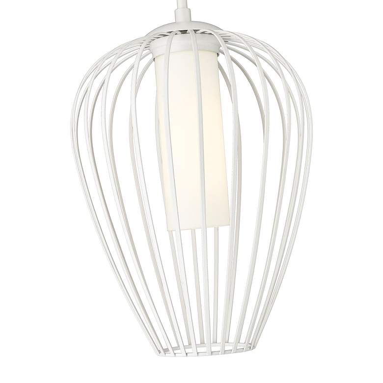 Image 7 Savanti by Z-Lite Textured White 1 Light Pendant more views