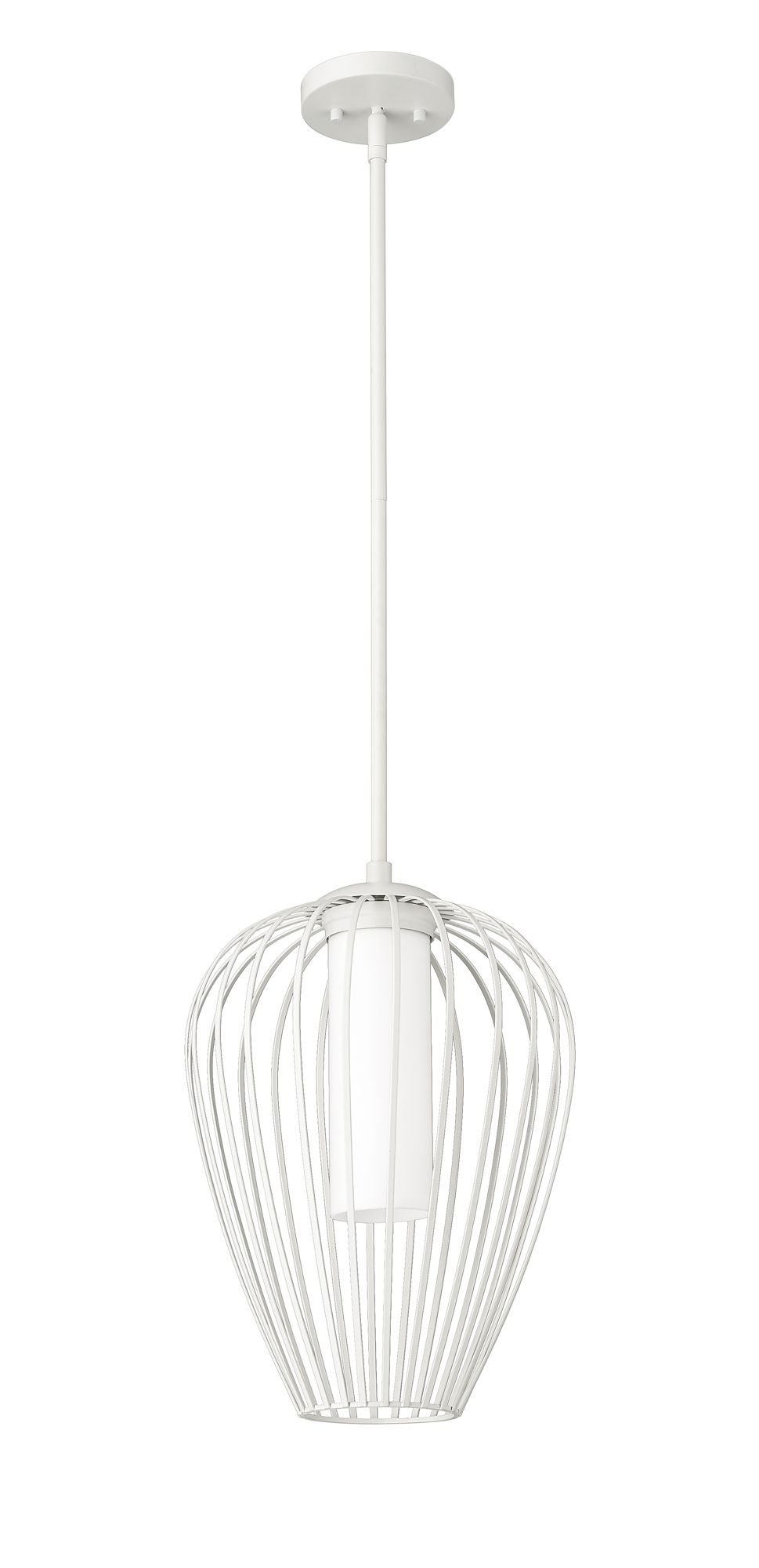 Savanti by Z-Lite Textured White 1 Light Pendant