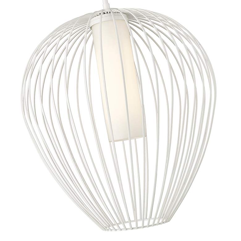 Image 7 Savanti by Z-Lite Textured White 1 Light Pendant more views