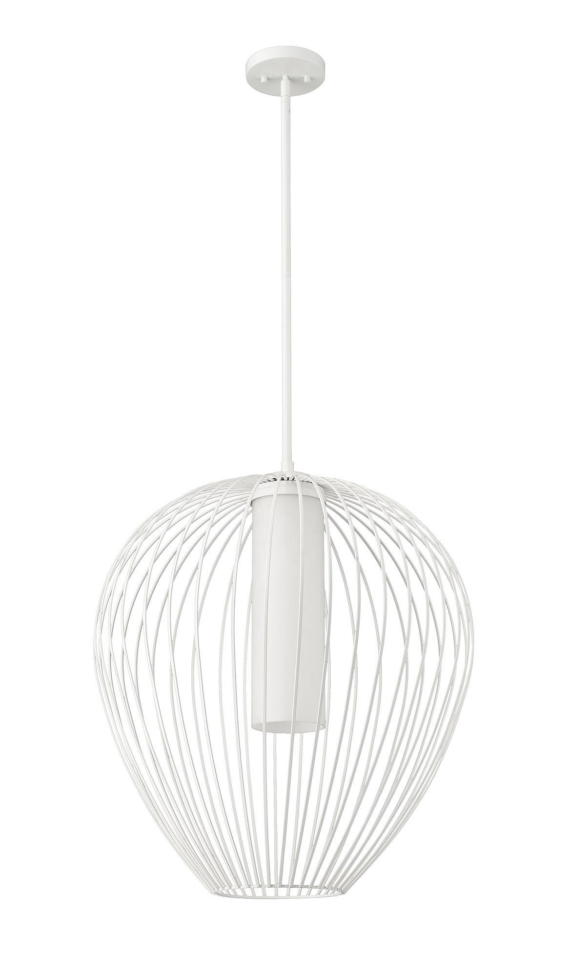Savanti by Z-Lite Textured White 1 Light Pendant