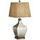 Saville Faux Leather Shade Mercury Glass Table Lamp