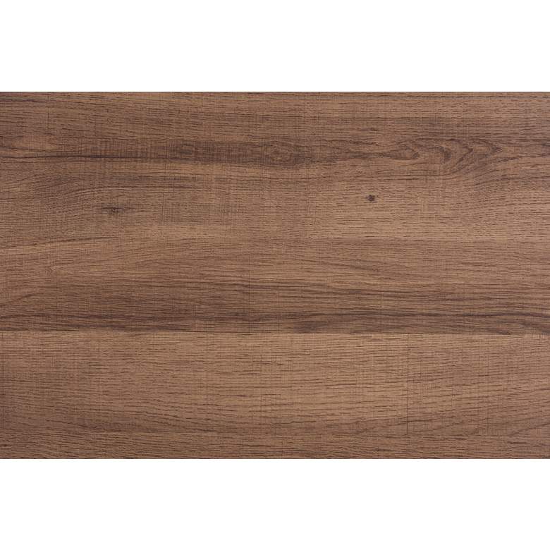 Image 4 Savion 31 1/2"W Walnut Brown Wood Black Metal Coffee Table more views