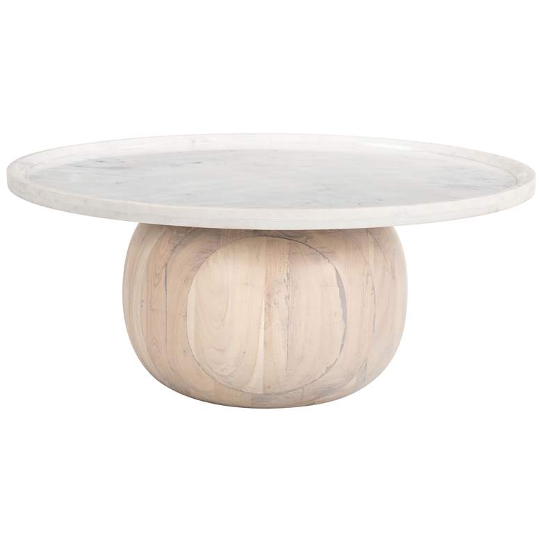 Image 1 Savona Coffee Table White & Natural
