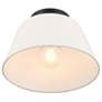 4_Savoy House 12" Wide 3-Light Matte Black and White Ceiling Light more views