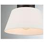 5_Savoy House 12" Wide 3-Light Matte Black and White Ceiling Light more views
