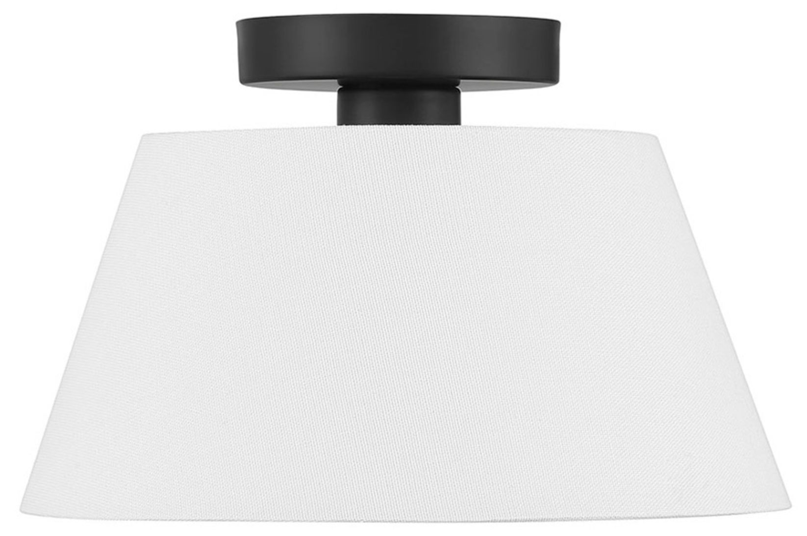 Image 2 Savoy House 12" Wide Matte Black and White Ceiling Light more views