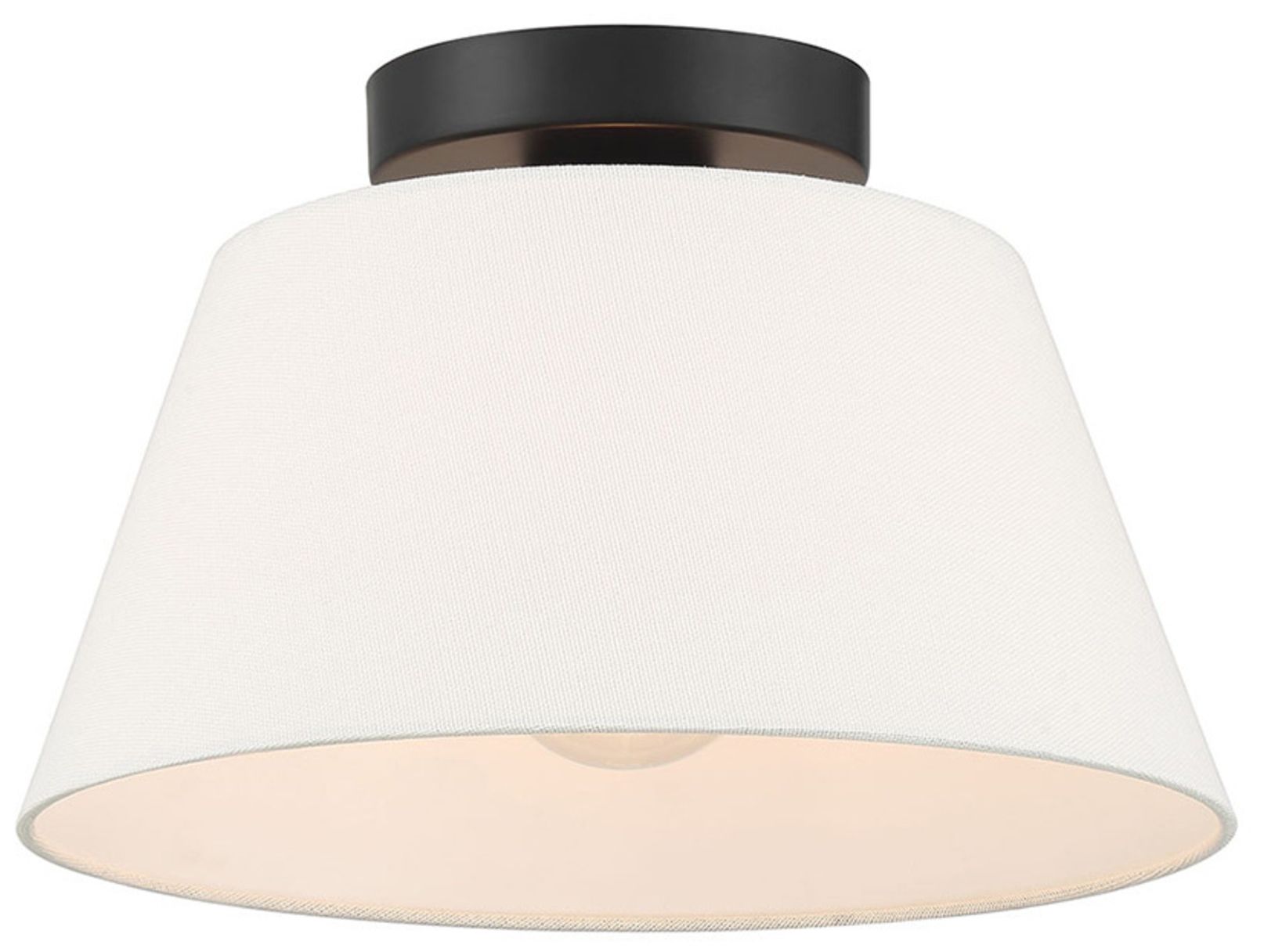 Image 3 Savoy House 12" Wide Matte Black and White Ceiling Light more views