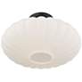 4_Savoy House 18" Wide Matte Black White Glass Orb Ceiling Light more views