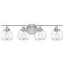1_Savoy House 30" Wide Satin Nickel 4-Light Bath Light
