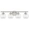 Savoy House 30" Wide Satin Nickel 4-Light Bath Light