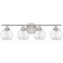 2_Savoy House 30" Wide Satin Nickel 4-Light Bath Light more views