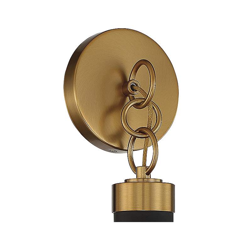 Image 2 Savoy House Abel 19 1/2" High Warm Brass LED Wall Sconce more views